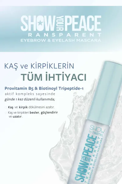 Show By Pastel Show Your Peace Transparan Kaş ve Kirpik Maskarası 250899