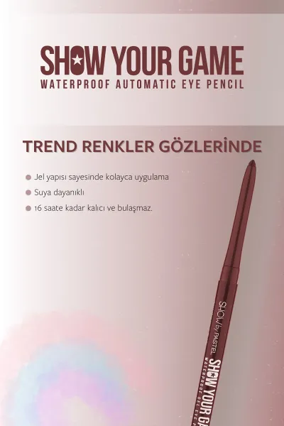 Show By Pastel - Suya Dayanıklı Jel Göz Kalemi 415 442762