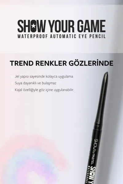 Show by PastelShow Your Game Waterproof Gel Eye Pencil - Jel Göz Kalemi 406 248667