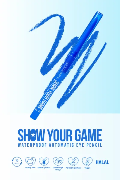 Show by PastelShow Your Game Waterproof Gel Eye Pencil - Jel Göz Kalemi 410 248668