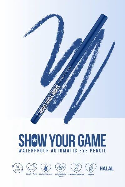 Show by PastelShow Your Game Waterproof Gel Eye Pencil - Jel Göz Kalemi 413 250519