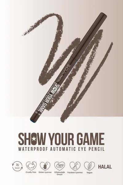 Show by PastelShow Your Game Waterproof Gel Eye Pencil - Jel Göz Kalemi 414 250520