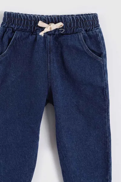Siyah (1-5 Yaş) Çizgi Baskılı  Kot Pantolonlu Erkek Çocuk Takım 478981