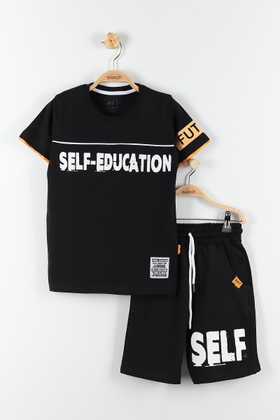 siyah-11-14-yas-self-education-baskili-bel-baglamali-erkek-cocuk-takim-172388