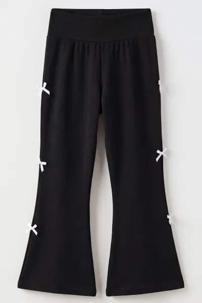 siyah-11-15-yas-kurdela-detay-ispanyol-paca-oysho-kiz-cocuk-pantolon-493001