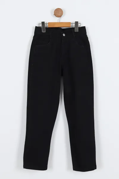 Siyah (11-15 Yaş)Basic Model Erkek Çocuk Kot Pantolon 329830