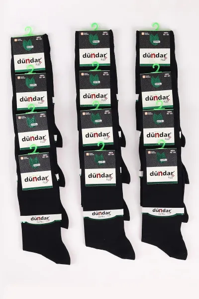 Siyah 12'li Yazlık Erkek Bambu İnce Çorap (40-44) 465612