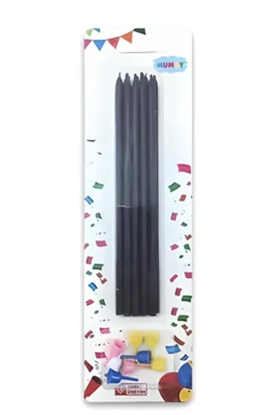 siyah-15-cm-mum-10lu-451643