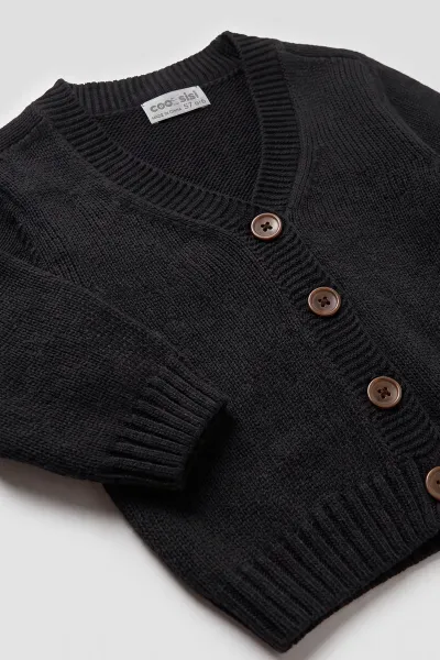 Siyah (2-8 Yaş) Blazer Tirko Kız Çocuk Hırka 474899
