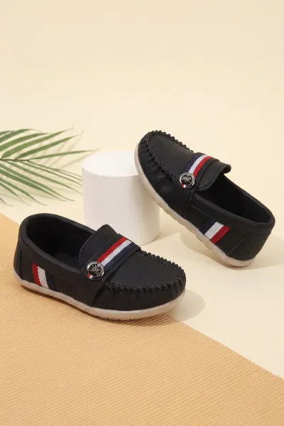 Siyah ( 21 - 24 ) Erkek Bebek Loafer Ayakkabı 463229
