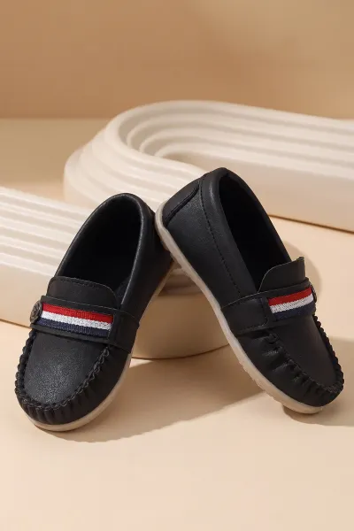 Siyah ( 21 - 24 ) Erkek Bebek Loafer Ayakkabı 463229