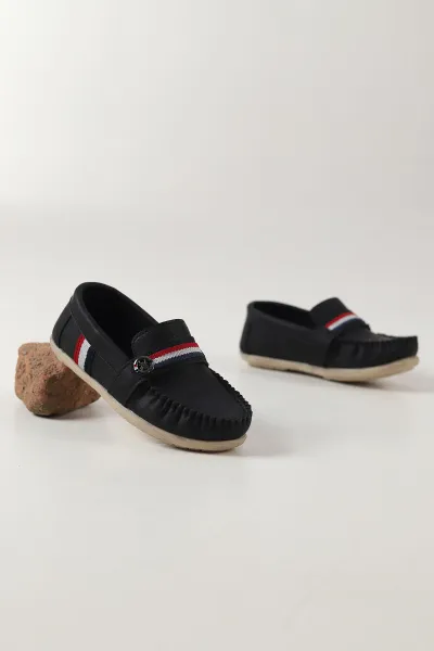 Siyah ( 25 - 30 ) Erkek Çocuk Loafer Ayakkabı 463226