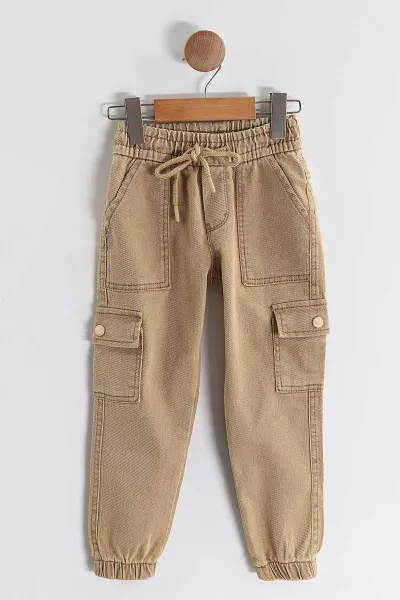 Siyah (3-10 Yaş)   Baskılı Sweatli Gabardin Pantolonlu Erkek Çocuk 2'li Takım 437394