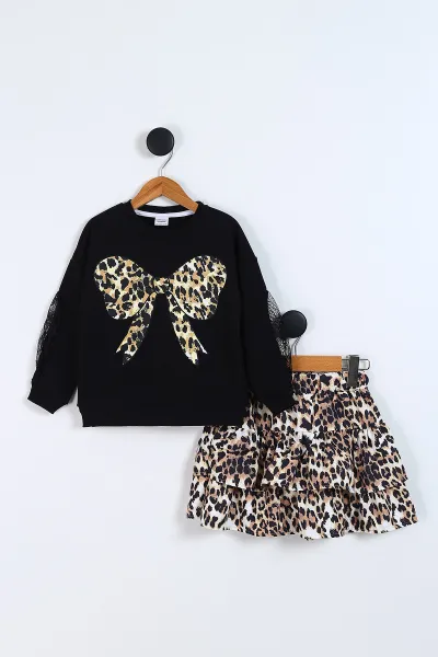 siyah-3-10-yas-fiyonklu-leopar-desen-kol-gupur-detayli-etekli-kiz-cocuk-takim-338130