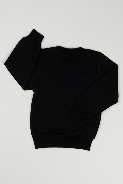 Siyah (3-6 Yaş) Cool Baskılı Erkek Çocuk Sweatshirt 88874