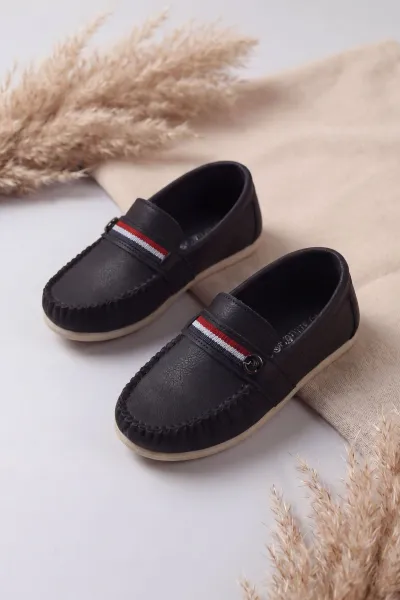 Siyah ( 31 - 36 ) Erkek Çocuk Loafer Ayakkabı 463222