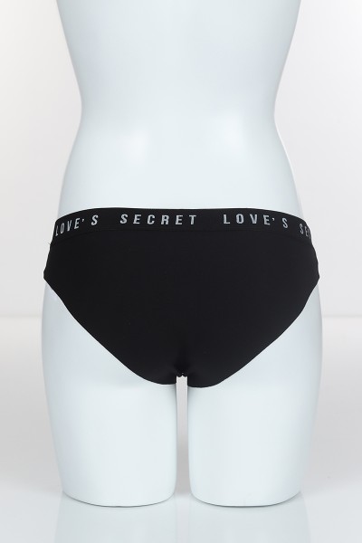 Siyah 3909 Bikini Pamuk Lazer Bel Spor Lastikli Külot 101902
