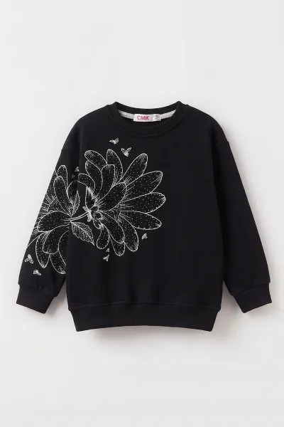 siyah-4-12-yas-cicek-baskili-ici-sardonlu-kiz-cocuk-sweatshirt-495883
