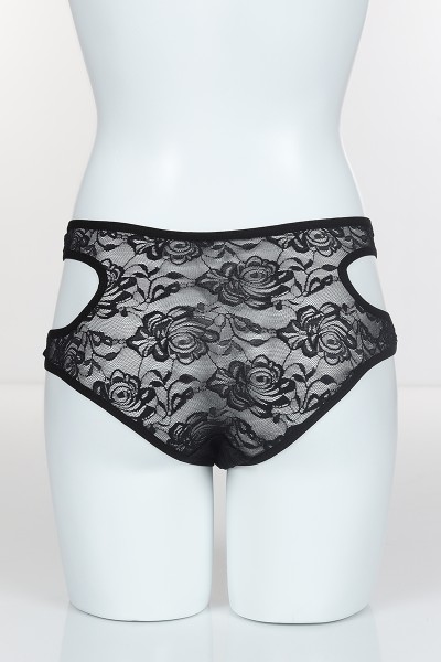 Siyah 4145 Bikini Komple Lez Dantel Yanları Kavisli Külot 101817