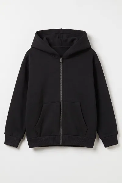 siyah-5-12-yas-baskisiz-fermuarli-kapusonlu-3-ip-sardonlu-erkek-cocuk-sweatshirt-483571