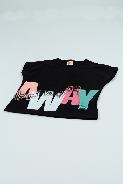 Siyah (5-8 Yaş) Away Baskılı Kız Çocuk Takım 97480