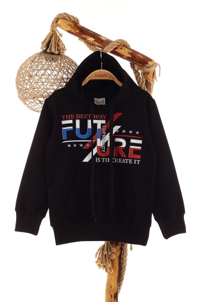 siyah-5-8-yas-future-baskili-kapusonlu-erkek-cocuk-sweat-152876