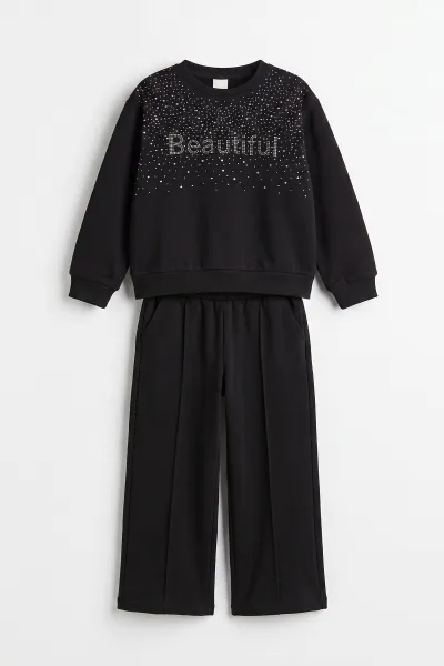 siyah-6-10-yas-beautiful-tas-baskili-2-ip-kiz-cocuk-mevsimlik-takim-485388