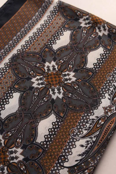 Siyah 75x190 Desenli İdol Şal 431956
