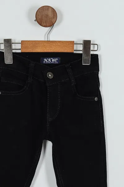 Siyah (8-12 Yaş) Erkek Çocuk Kot Pantolon 252357