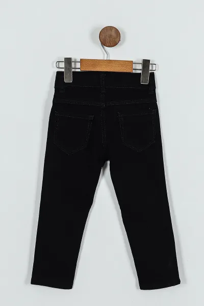 Siyah (8-12 Yaş) Erkek Çocuk Kot Pantolon 252357