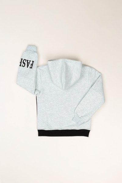 Siyah (8-12Yaş)Simli içi Şardonlu Kız Çocuk Sweat 82356