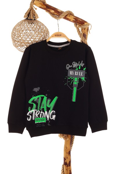 siyah-9-12-yas-stay-strong-baskili-erkek-cocuk-sweat-151730