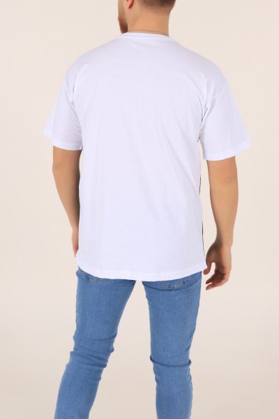 Siyah A Counsel Of Perfectıon Baskılı Oversize Erkek Tişört 169680