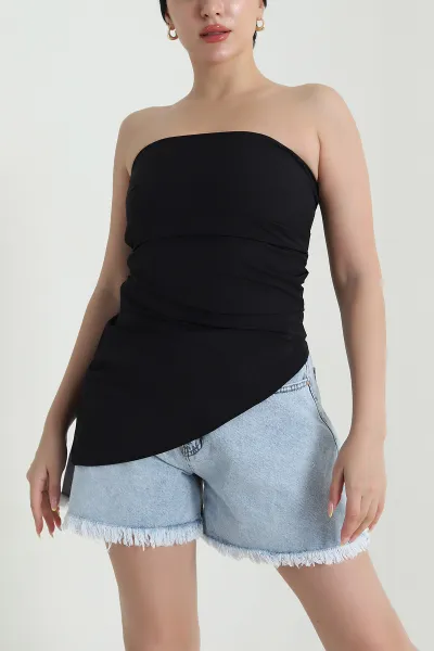 Siyah Asimetrik Detay Colombia Büstiyer 470648