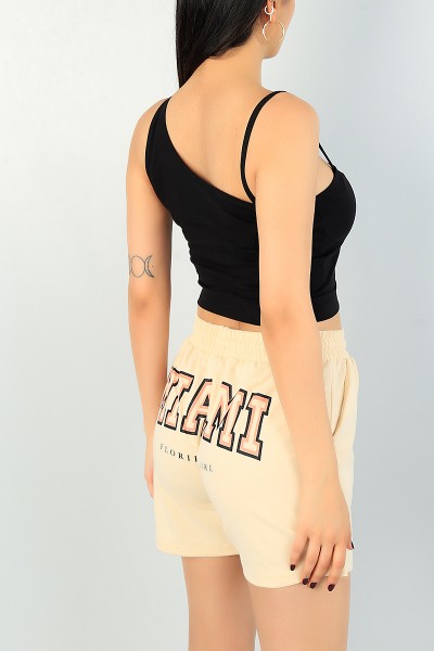 Siyah Askılı Bayan Crop Atlet 68618