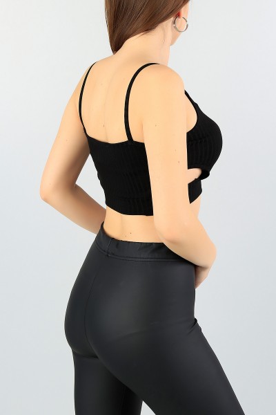 Siyah Askılı Bayan Viskon Atlet 59649