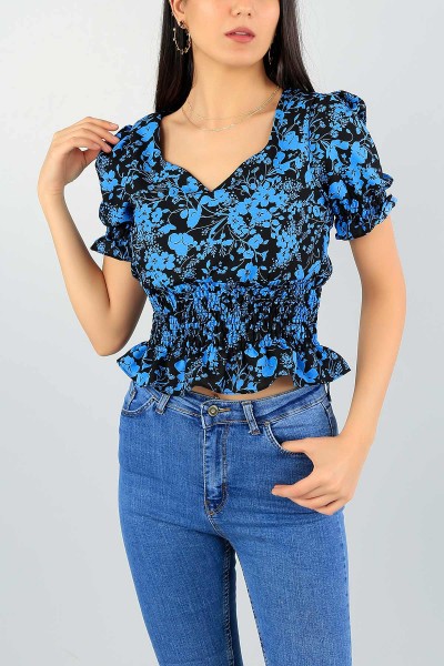 Siyah Astarlı Gipeli Bluz 58675