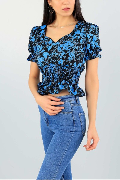 Siyah Astarlı Gipeli Bluz 58675
