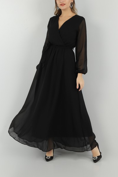 siyah-astarli-kemerli-sifon-elbise-148314