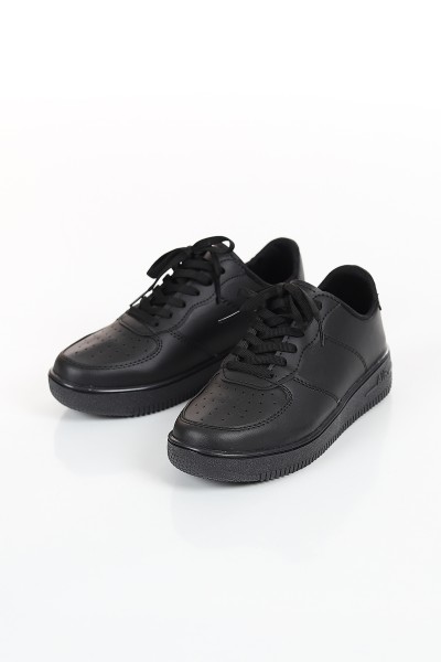 Siyah Bağcıklı Bayan Spor Ayakkabı 123121