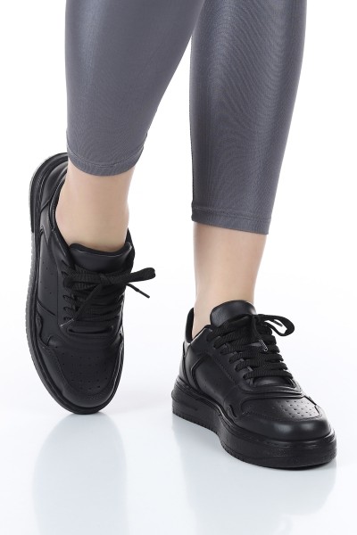 Siyah Bağcıklı Spor Ayakkabı 166458
