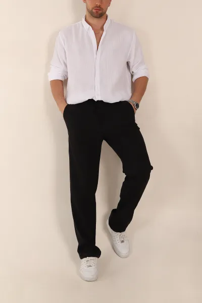 siyah-baggy-double-kumas-bel-lastikli-erkek-pantolon-351858
