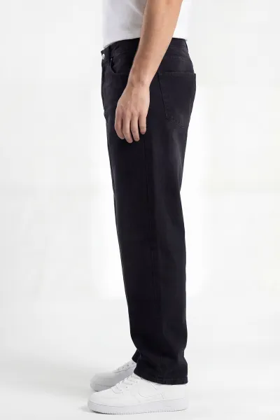 Siyah Baggy Erkek Kot Pantolon 430873