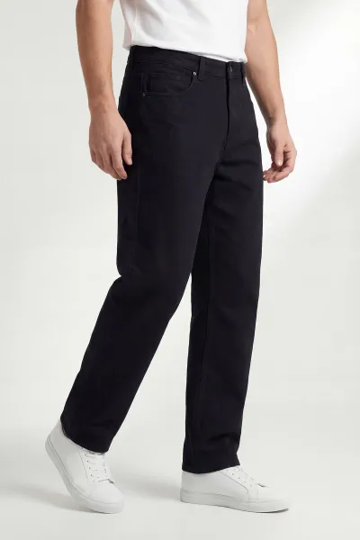 Siyah Baggy Erkek Kot Pantolon 430879