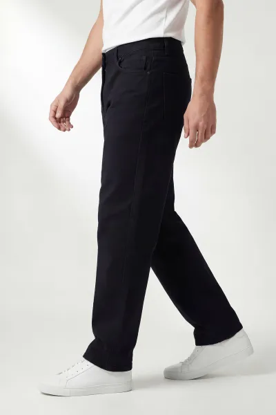 Siyah Baggy Erkek Kot Pantolon 430879