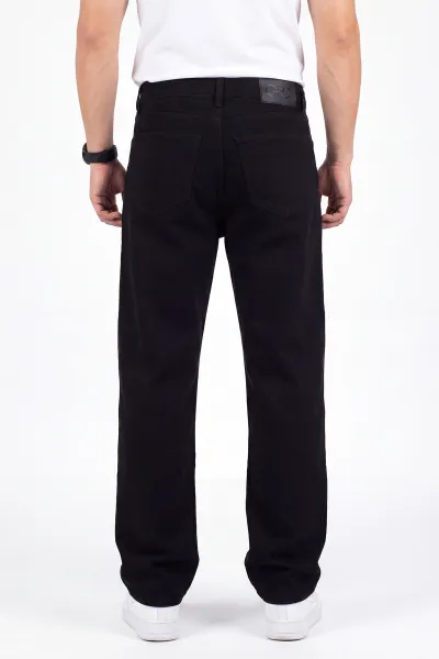 Siyah Baggy Erkek Kot Pantolon 472168