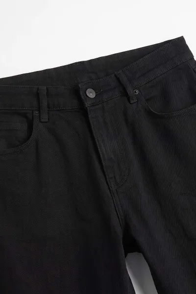Siyah Baggy Yeni Sezon Cep Detay Erkek Kot Pantolon 497231