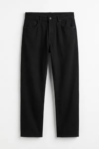 Siyah Baggy Yeni Sezon Cep Detay Erkek Kot Pantolon 497231