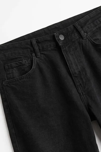Siyah Baggy Yeni Sezon Cep Detay Likralı Erkek Kot Pantolon 497248