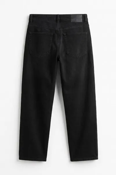 Siyah Baggy Yeni Sezon Cep Detay Likralı Erkek Kot Pantolon 497248